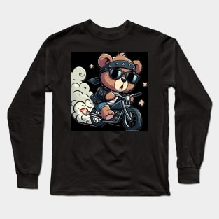 Biker bear Long Sleeve T-Shirt